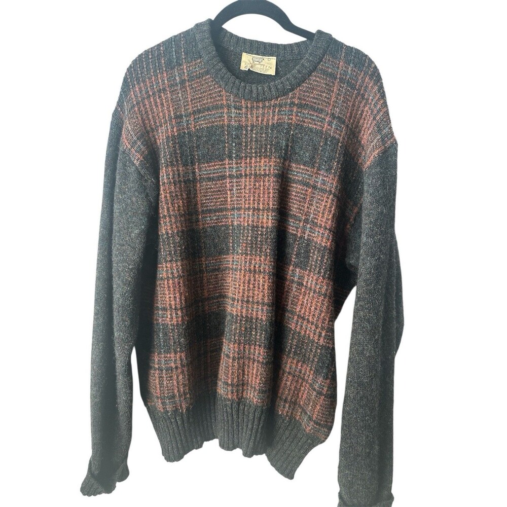Vintage Lord Jeff Shetland Wool Men’s Pull Over Sweater Size Large